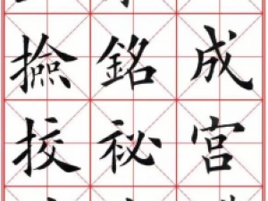 田英章大楷《九成宫醴泉铭》，花了一年时间来写