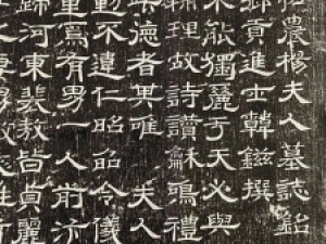 唐代隶书《唐故弘农杨夫人墓志铭》 ，风格流丽丰润