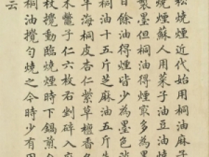 沈初小楷题记《徐扬墨法集要图卷》，功力精深至极