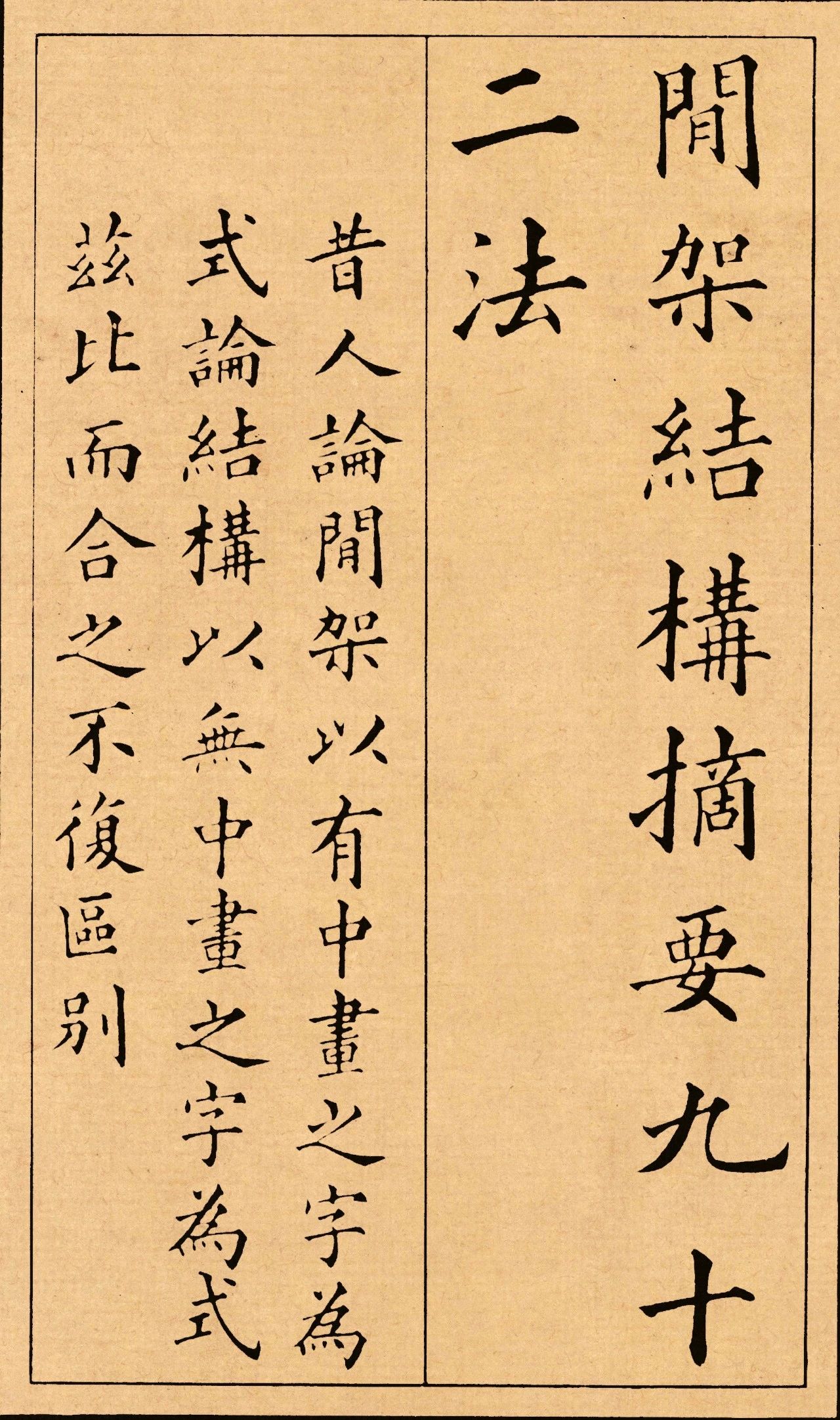 黄自元楷书《间架结构摘要九十二法》，学书法必看(图1)