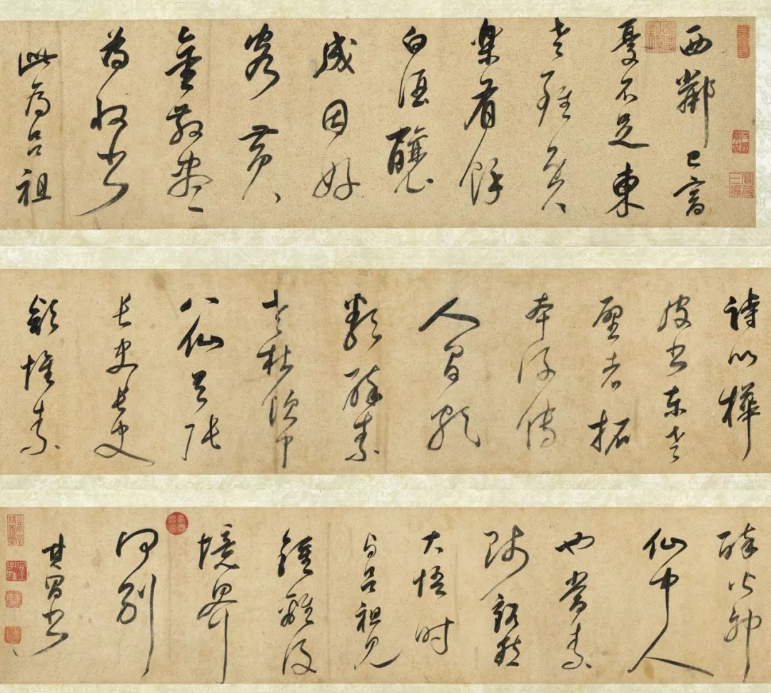 明代董其昌行书《吕仙诗卷》，有怀素草书韵味(图1)