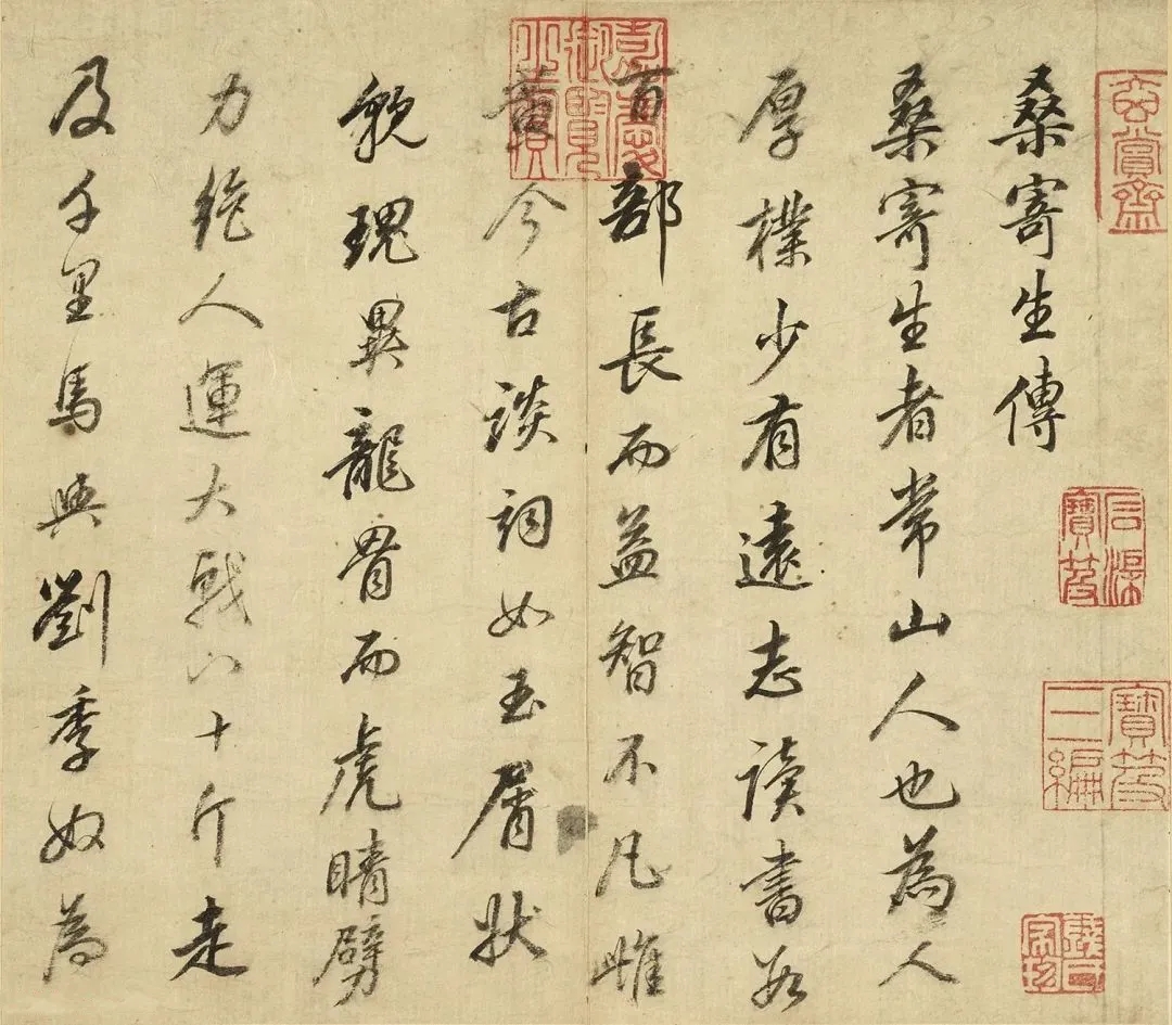 董其昌行书《桑寄生传》，无拘无滞又清秀隽朗(图1)
