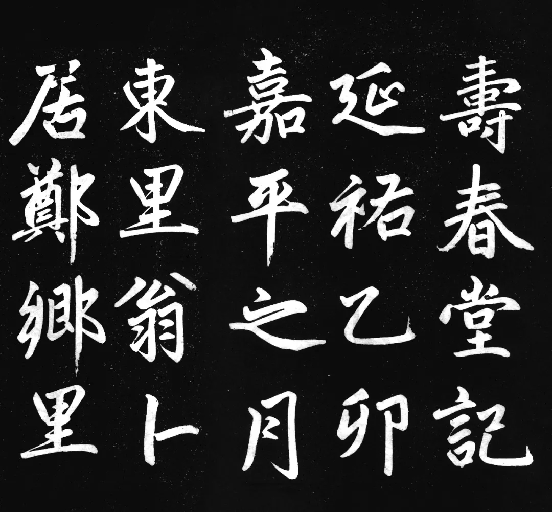 赵孟頫行书《寿春堂记》，风格劲健与遒媚(图1)