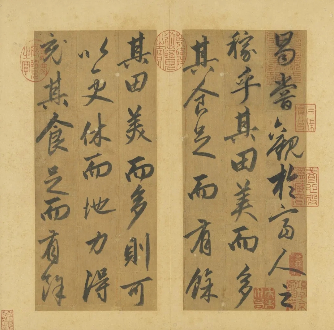 赵孟頫行书《苏轼稼说》，圆润而稳重(图1)