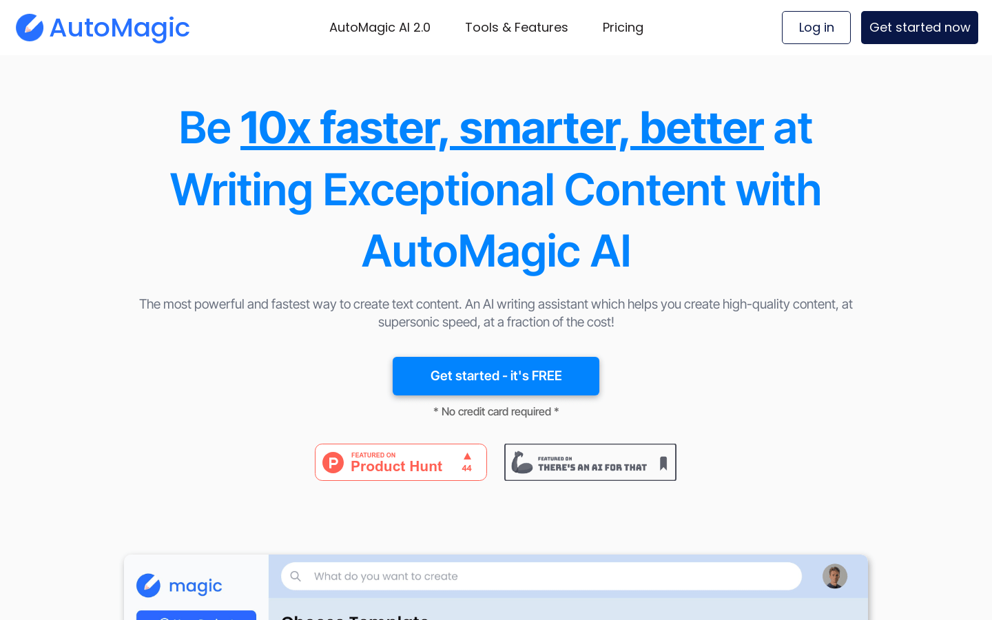 AutoMagic AI——推荐给你的生产力AI好助手