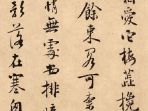 扬无咎行书《柳梢青·梅花十首》，气韵生动