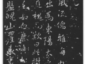 褚遂良行书《枯树赋》高清欣赏
