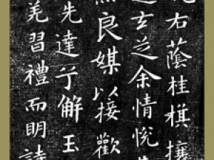 柳公权楷书临《洛神赋十三行》，柳体风味很浓