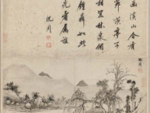 沈周《诗画合璧》图册，书美画美，不愧“吴门四家”